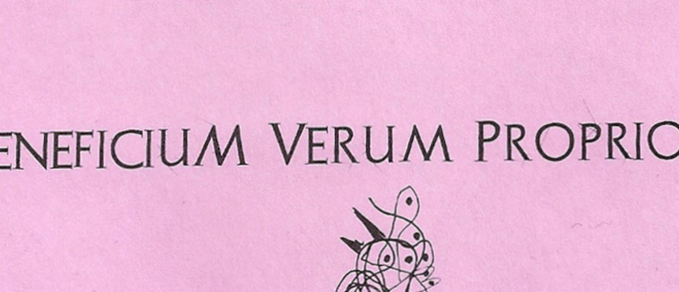 Veneficium Verum Propriorum: Senior Exhibition