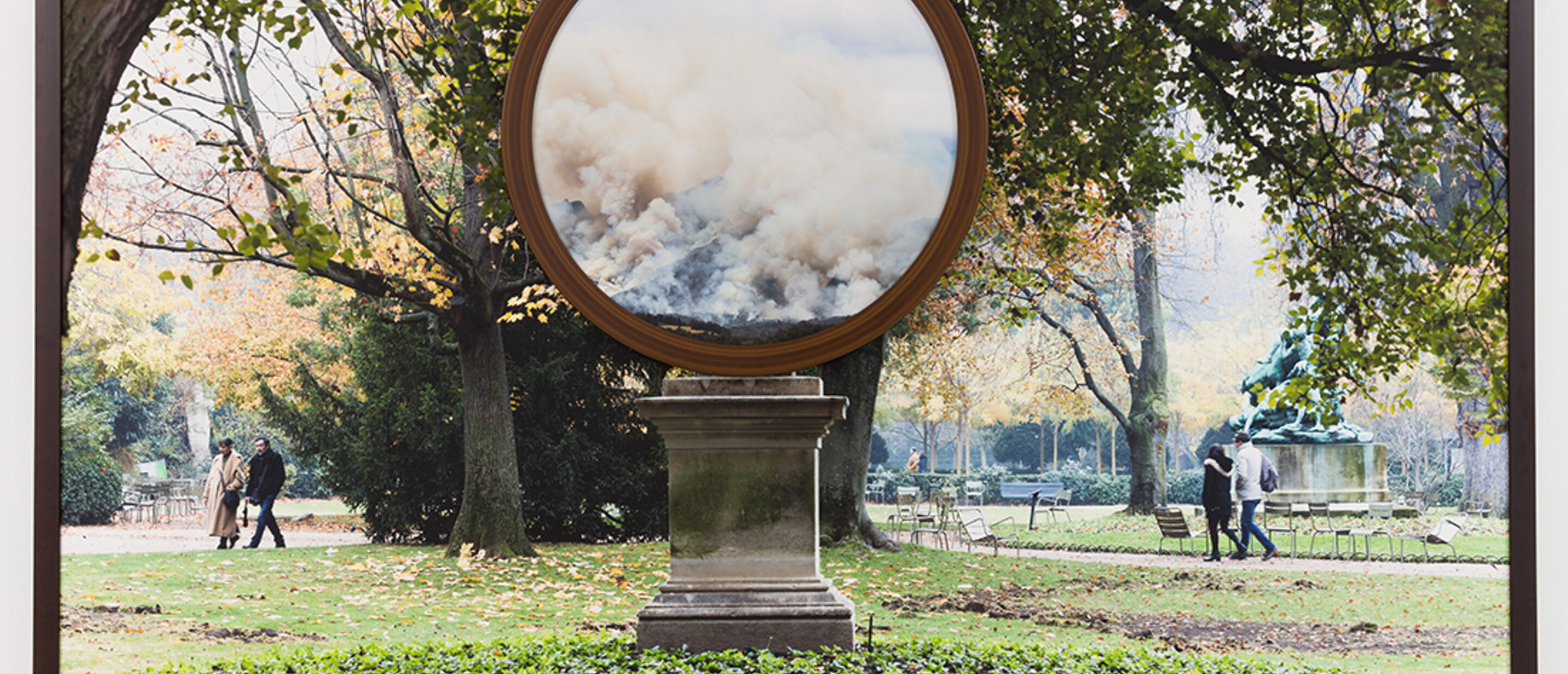 Multiple photographs in individual frames composited together