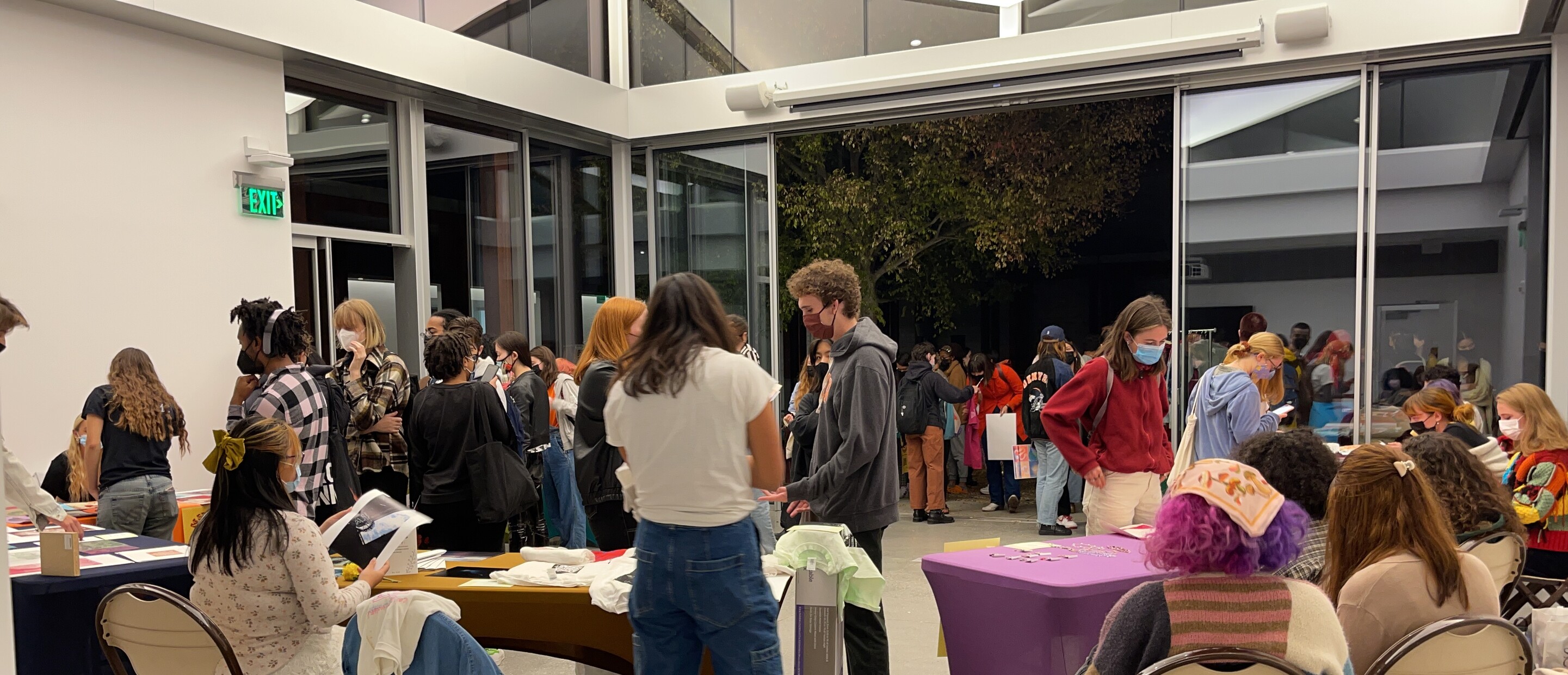 crowd of students