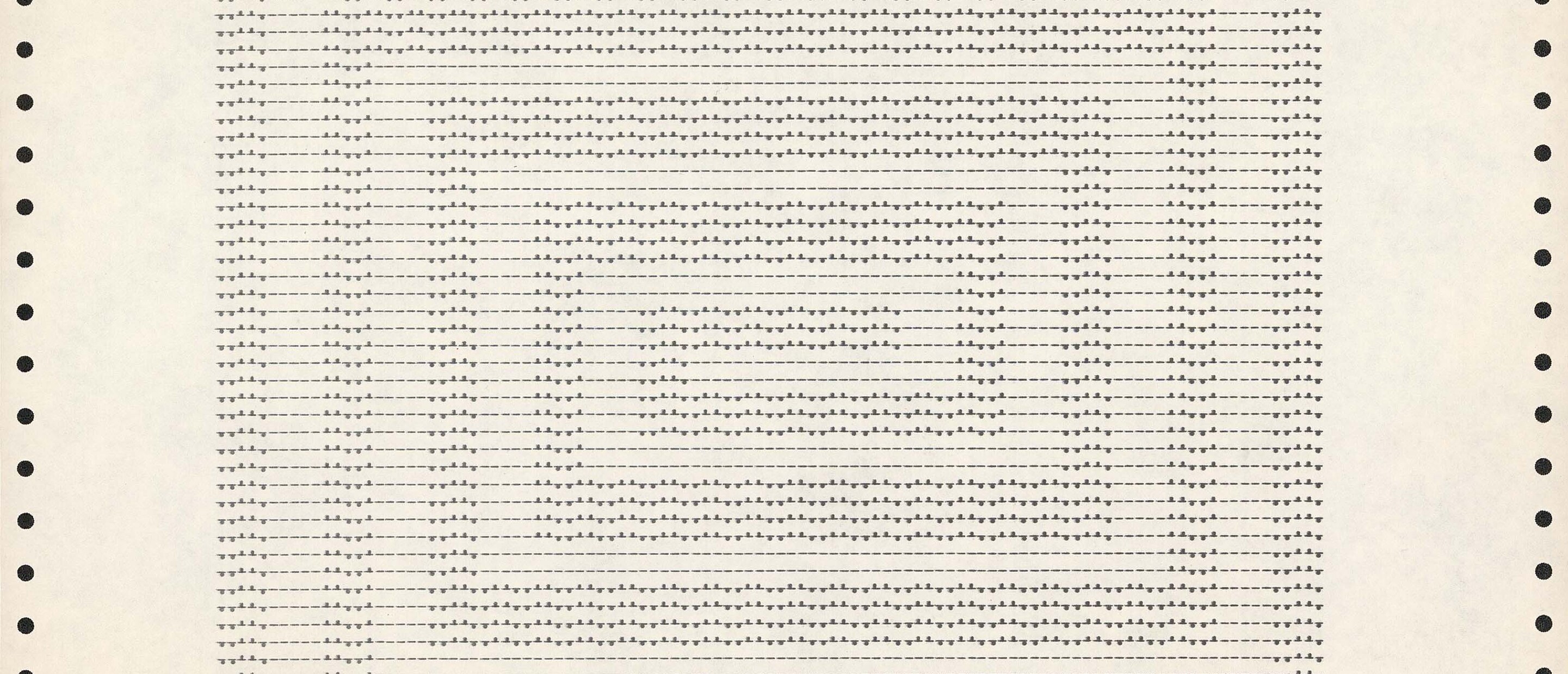 computer print out