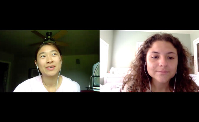 Screenshot of 2 individuals on Zoom