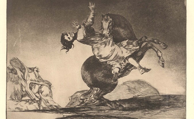 A woman and a horse