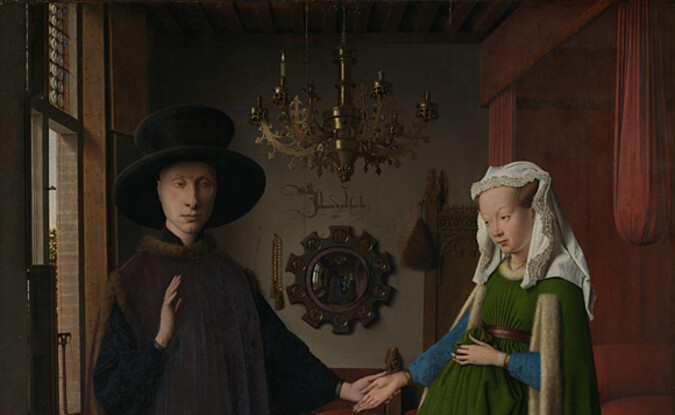 couple with reflection