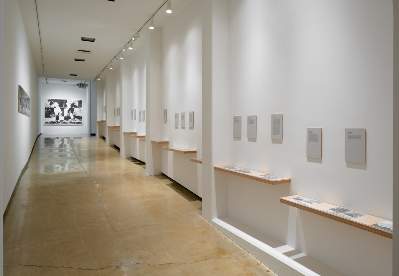 Installation view of R.S.V.P. Los Angeles: The Project Series at Pomona at the Pomona College Museum of Art on view fall 2015