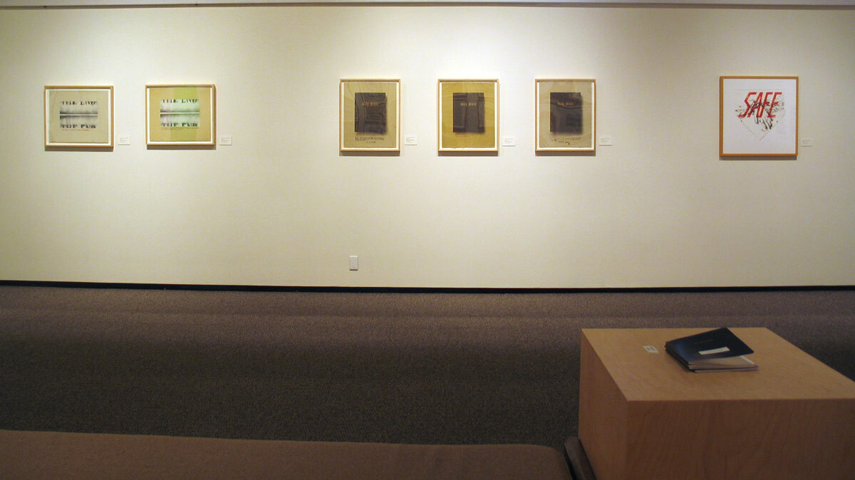 Installation view at Pomona College Museum of Art. View 4.