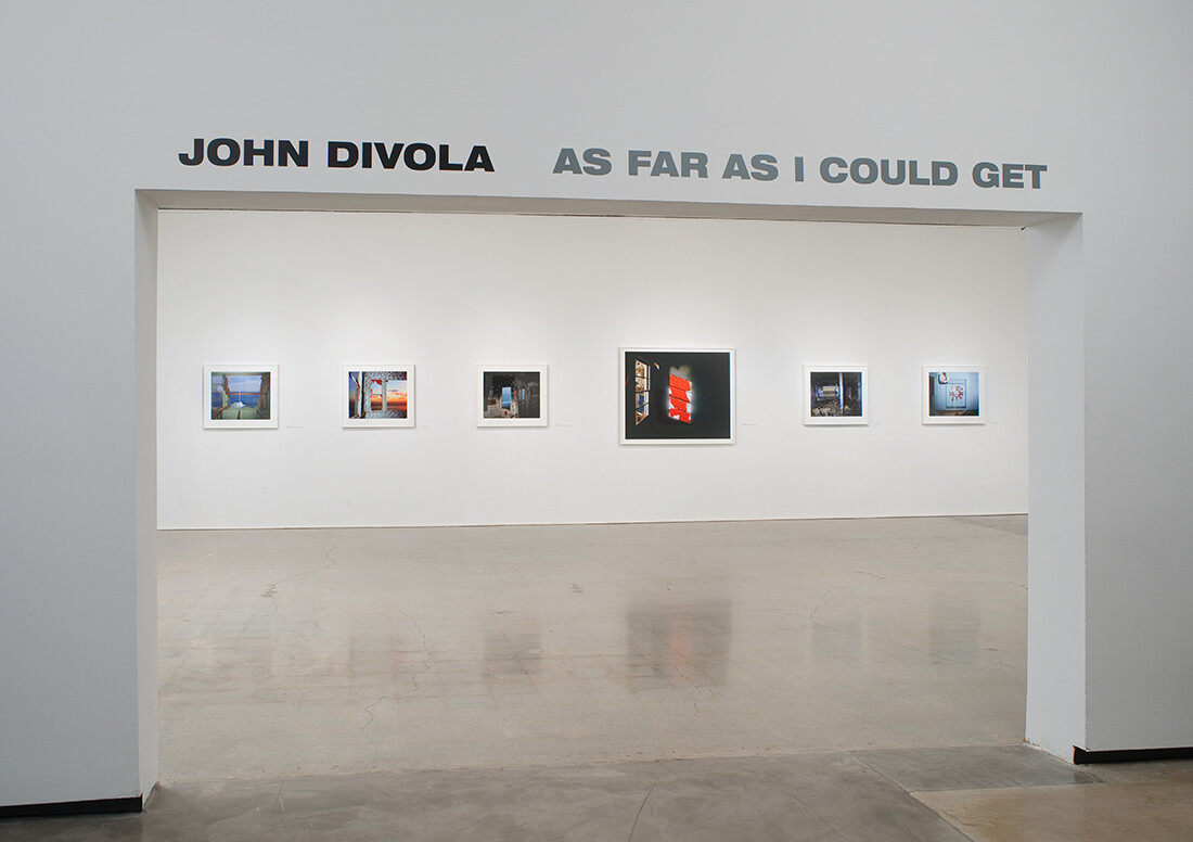 Installation View of John Divola: As Far As I Could Get at the Pomona College Museum of Art. Photo Credit: Robert Wedemeyer. View 1.