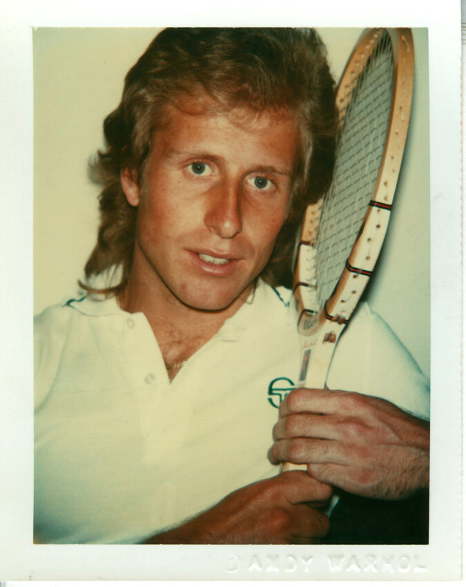 Andy Warhol, Vitas Gerulaitis, 1977. Polacolor Type 108. 4 1/4 in. x 3 5/16 in. (10.8 cm x 8.41 cm).