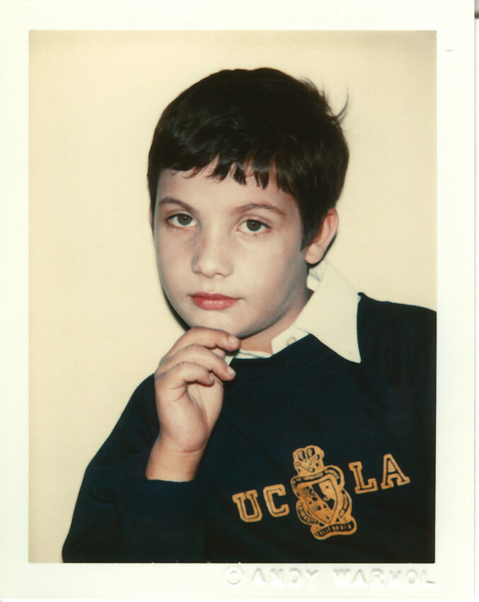 Andy Warhol, Gabrielle Navarra's son, 1978. Polacolor Type 108. 4 1/4 in. x 3 5/16 in. (10.8 cm x 8.41 cm).