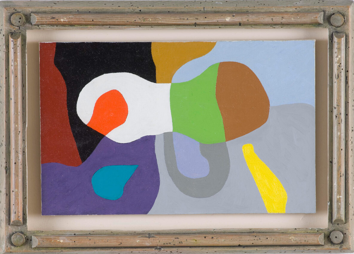 Frederick Hammersley, No title, 1980, Ink on paper, 6 7/8 x 7 in. Pomona College Collection. Gift of the Frederick Hammersley Foundation