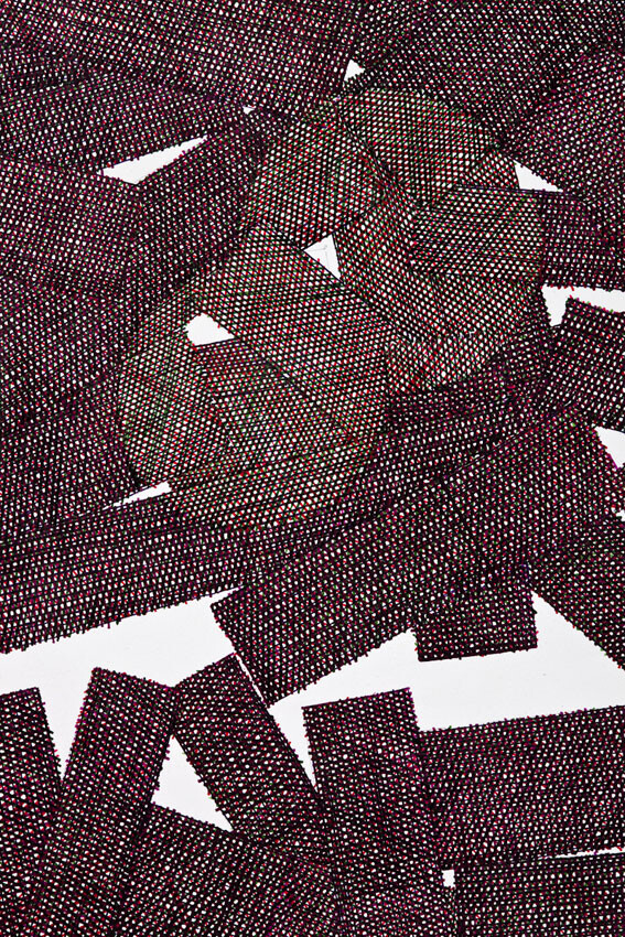 Ginny Bishton, Untitled, 2010. Pen and ink on paper. 48 x 38 in. (121.9 x 96.5 cm). View 2.