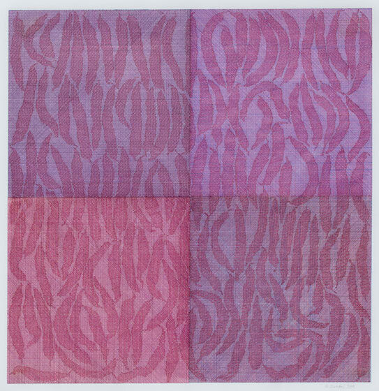 Ginny Bishton, Meager harvest; triumph, 2009. Pigment marker on vellum. 22 x 21-1/4 in. (55.8 x 53.9 cm)
