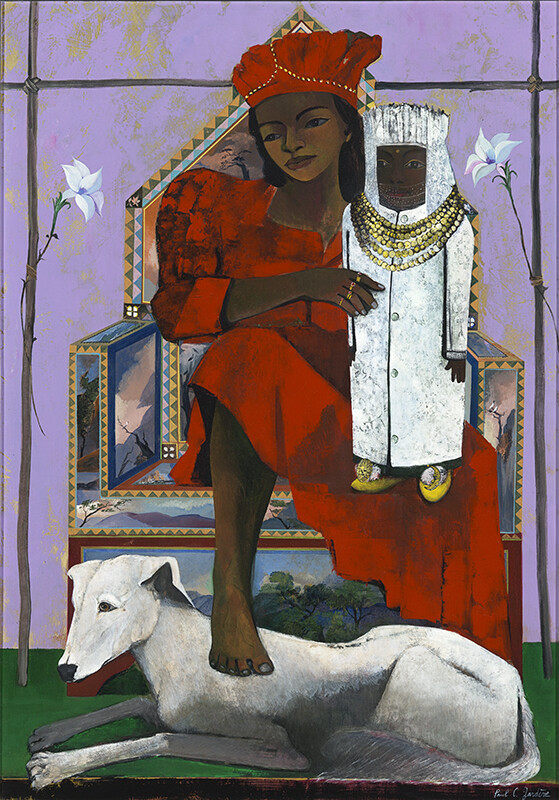 Paul Claude Gardere, Madonna (Madame Duvalier), 1983. Oil on fiberboard. "Restoring the Spirit: Celebrating Haitian Art" has been curated by Rima Birnius, originated by the Figge Art Museum, and toured by Curatorial Assistance, Pasadena, Californ