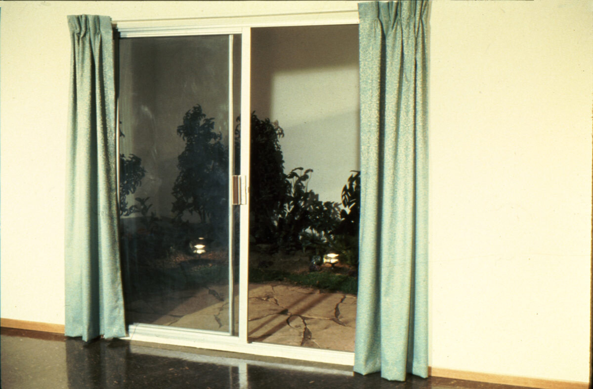 William Leavitt, California Patio, 1972. Mixed media construction. Dimensions variable. Collection of the Stedelijk Museum, Amsterdam, the Netherlands. © William Leavitt. Photograph courtesy of William Leavitt.