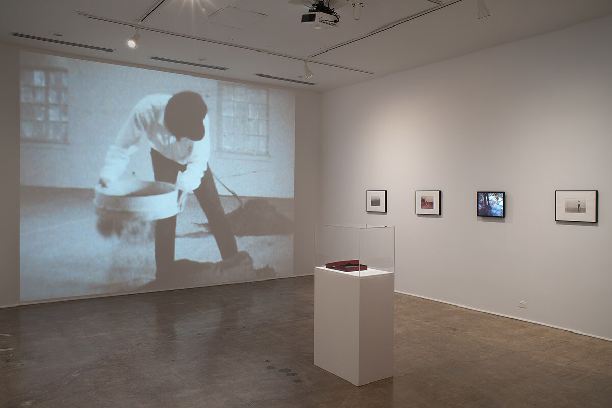 Installation View of Project Series 46: Hirokazu Kosaka: On the Verandah Selected Works 1969 - 1974 at the Pomona College Museum of Art. Photo Credit: Robert Wedemeyer. View 3.