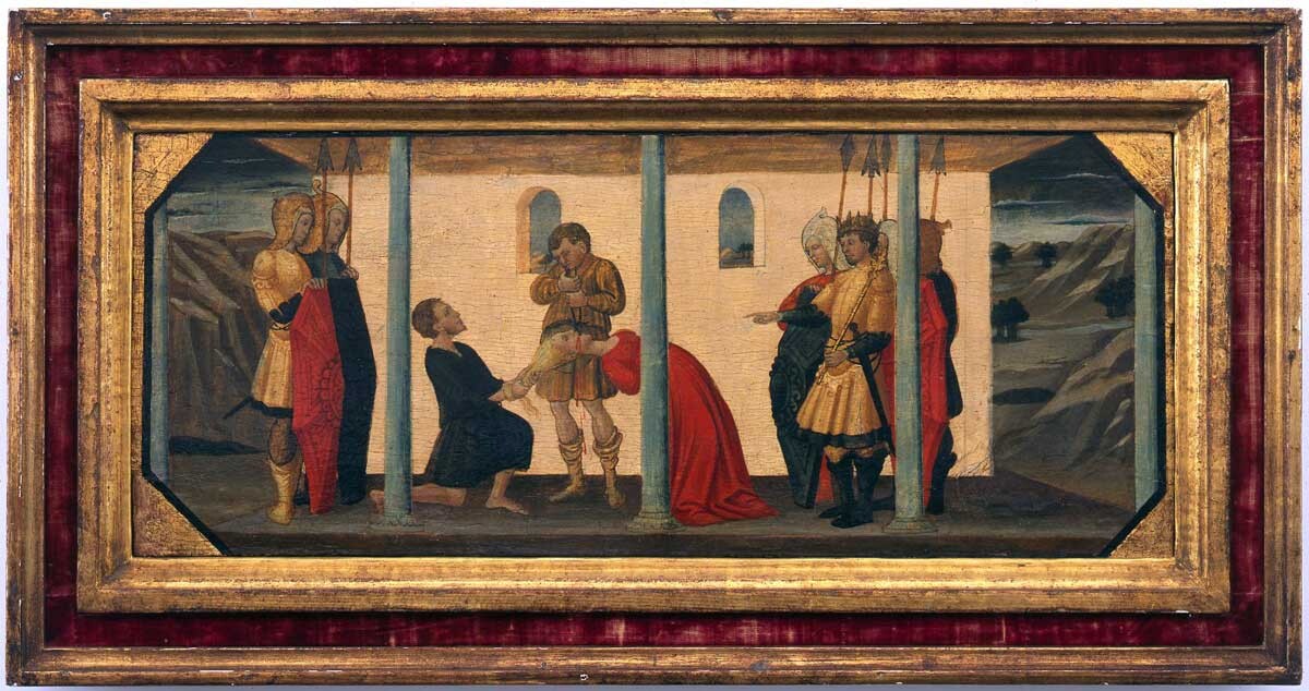 Neri di Bicci, The Martyrdom of St. Apollonia, c. 1458-1459, Tempera on Panel