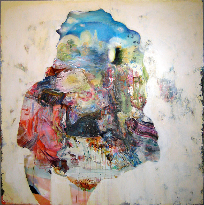 M.A. Peers,Given: Mel's Hole, 2008. Oil on canvas. 65 x 65 in.