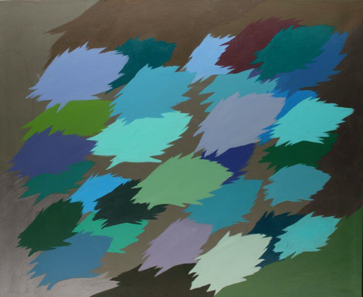 Edgar Heap of Birds, Neuf, 2012, acrylic on canvas, Courtesy of the artist.