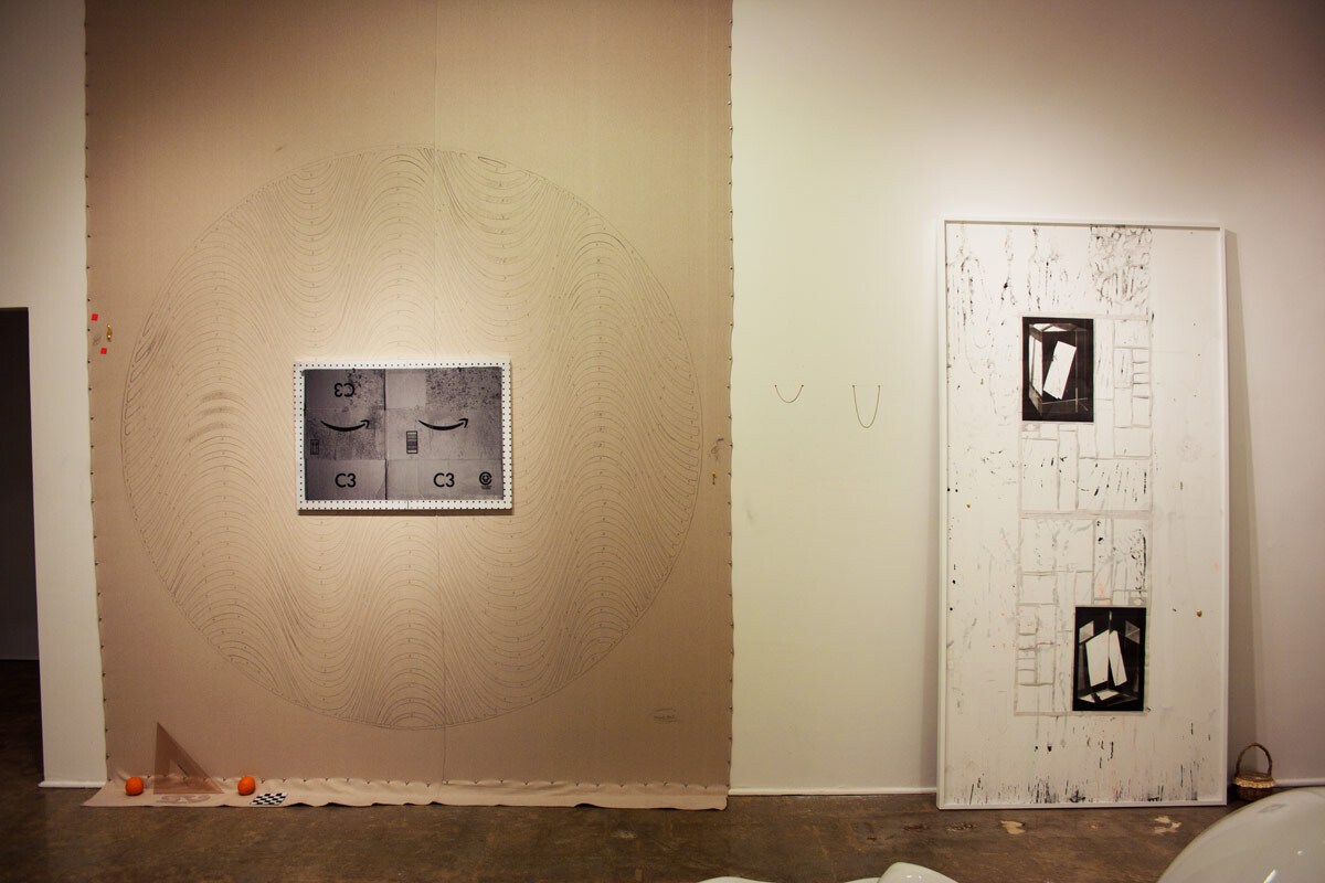Installation view at the Pomona College Museum of Art. View 2.