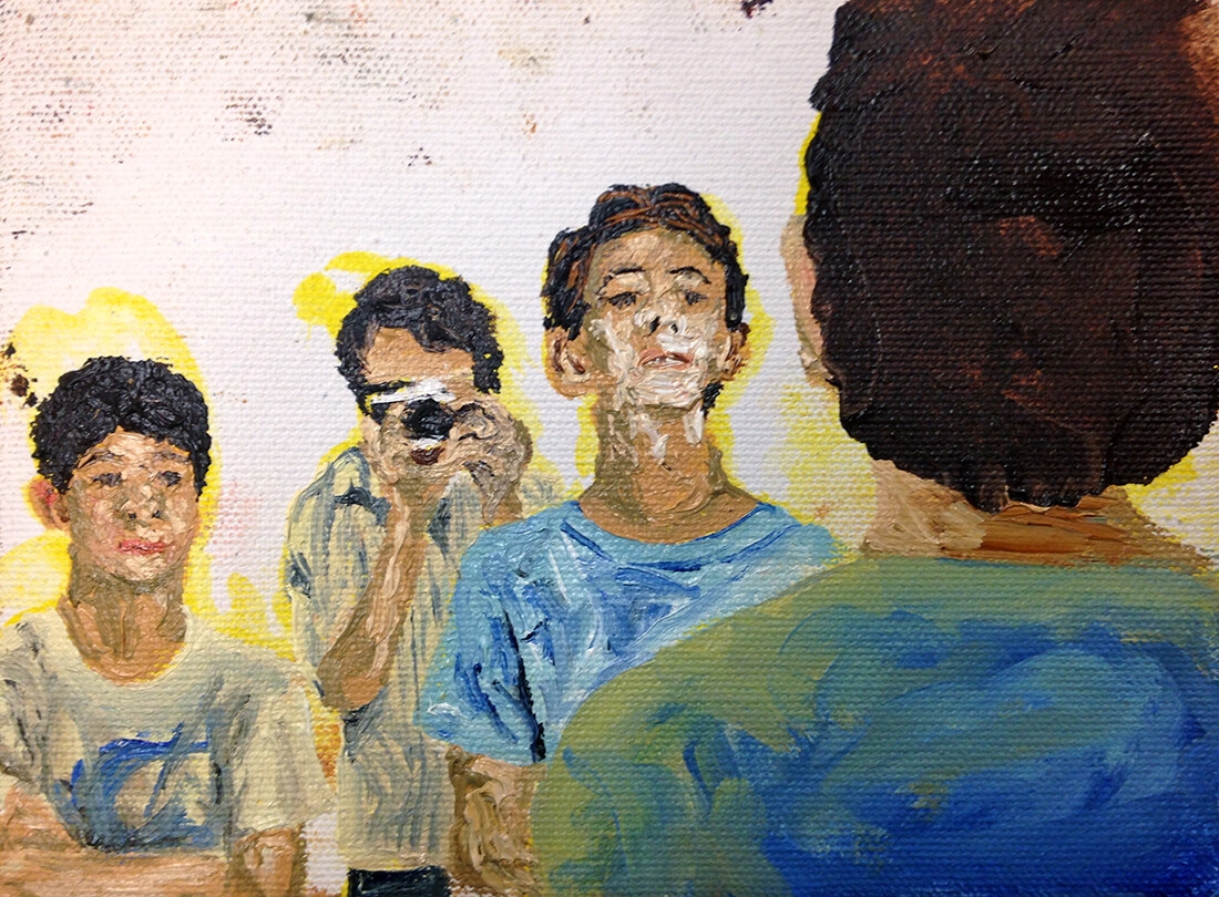 Jenny He, Joel, 2013, Oil on canvas, 6.5" x 5"