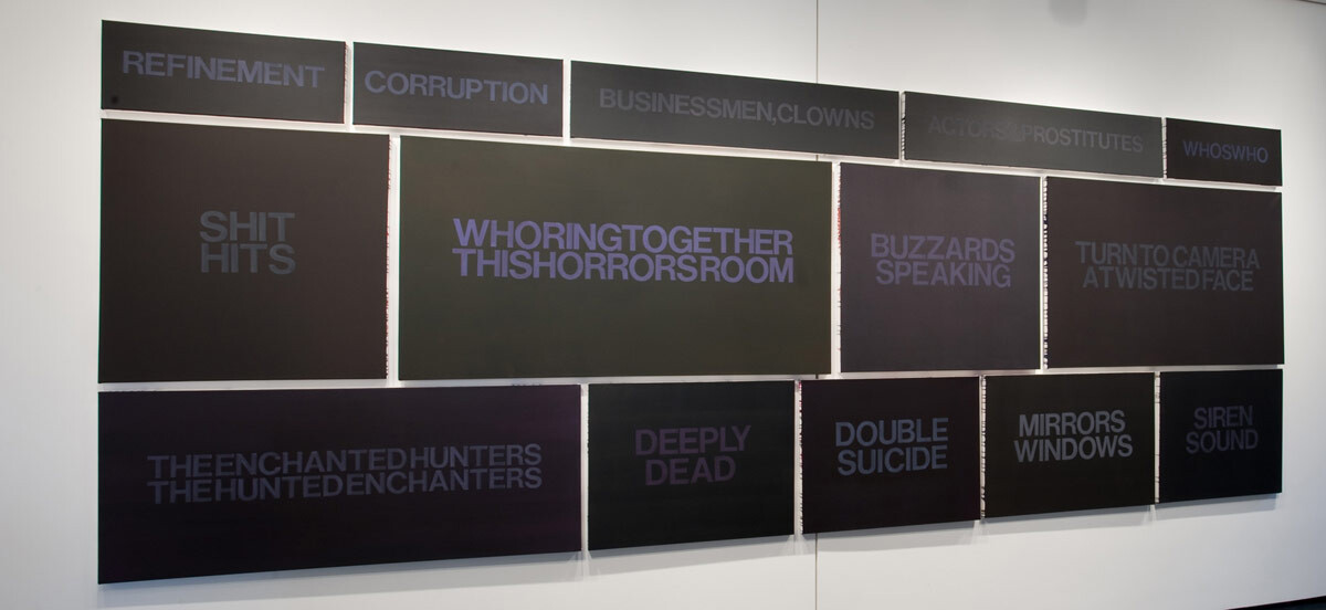 Installation view at the Pomona College Museum of Art. View 2.