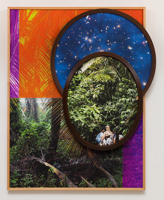 Multiple photographs in individual frames composited together