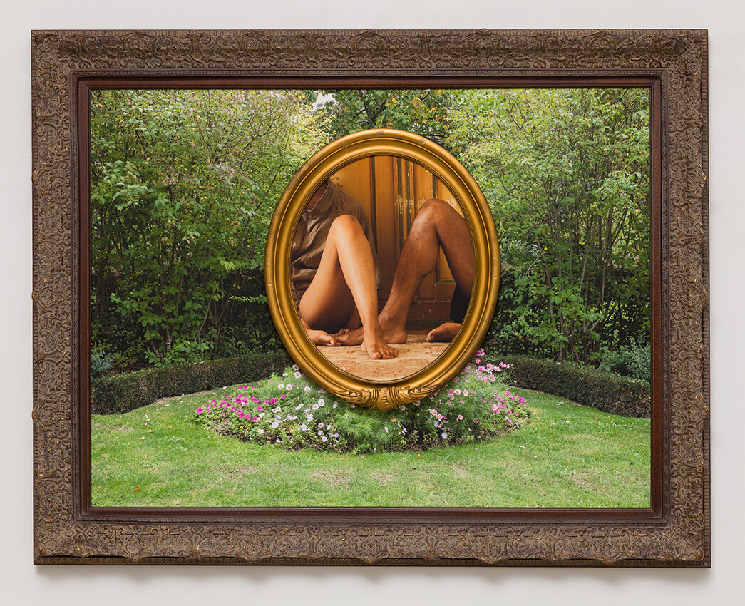 Multiple photographs in individual frames composited together