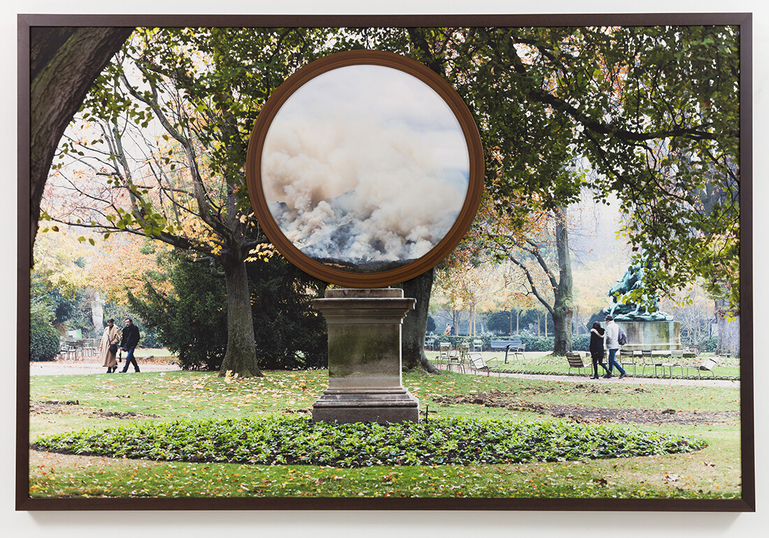 Multiple photographs in individual frames composited together