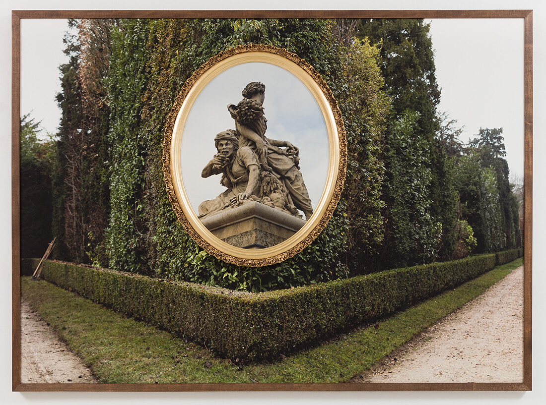 Multiple photographs in individual frames composited together