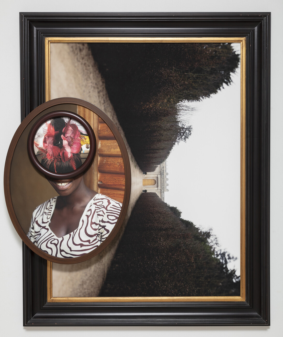 Multiple photographs in individual frames composited together