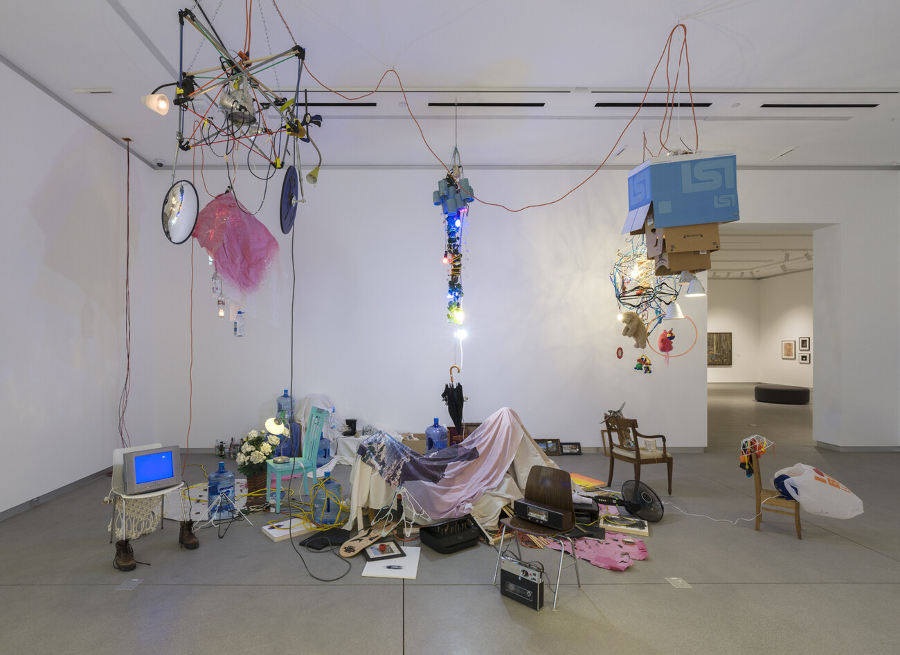 large installation of various objects