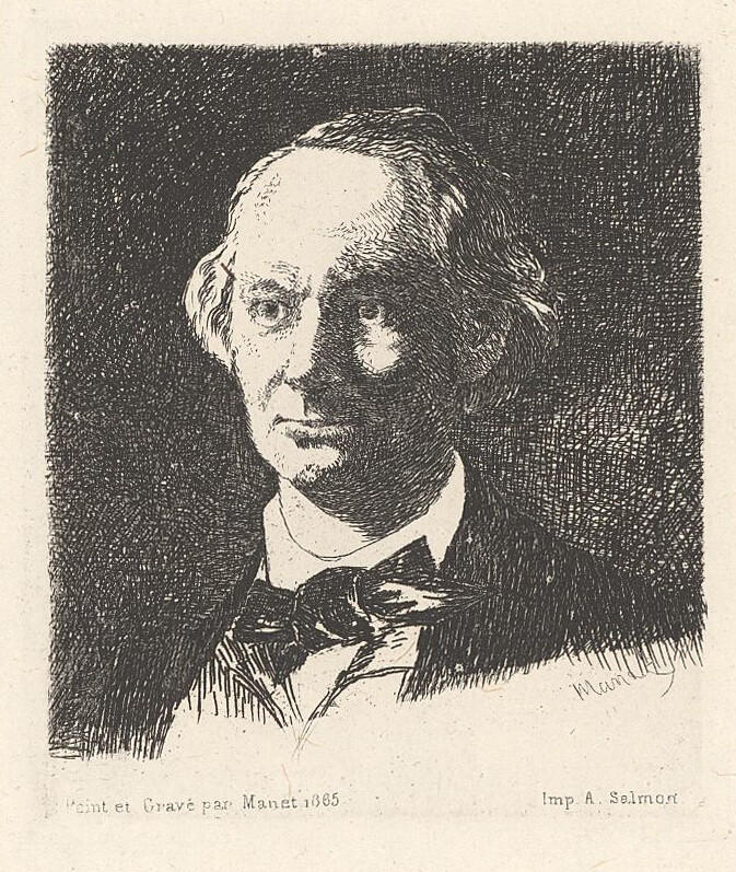 Portrait of the bust of a man wearing a bow