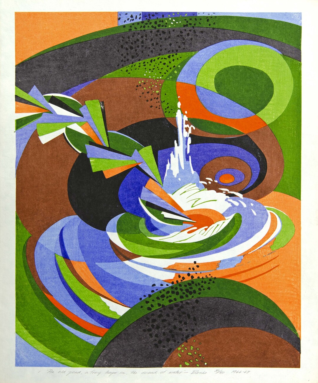 blue orange and green abstract colors