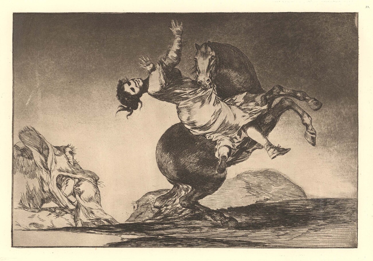 A woman and a horse