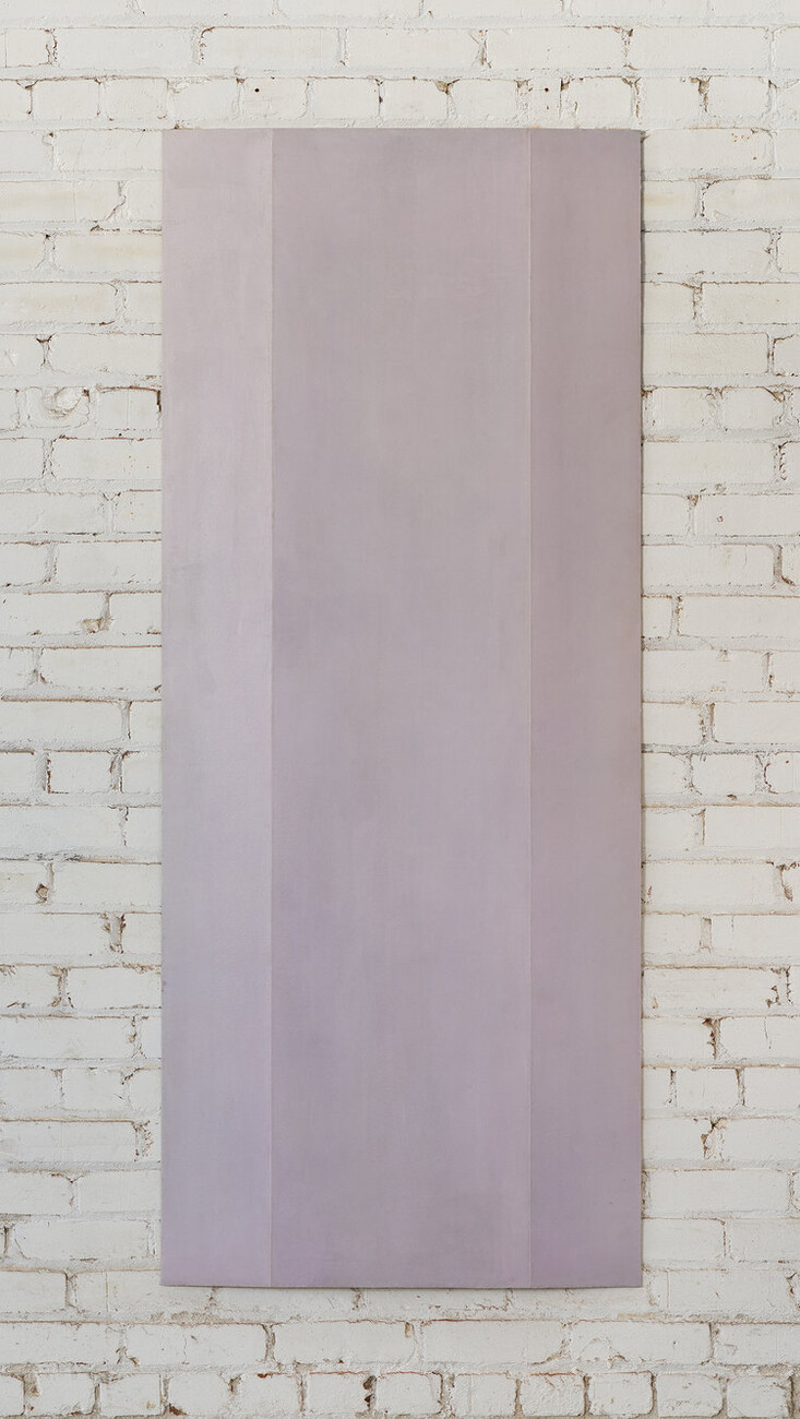 purple grey wall sculpture