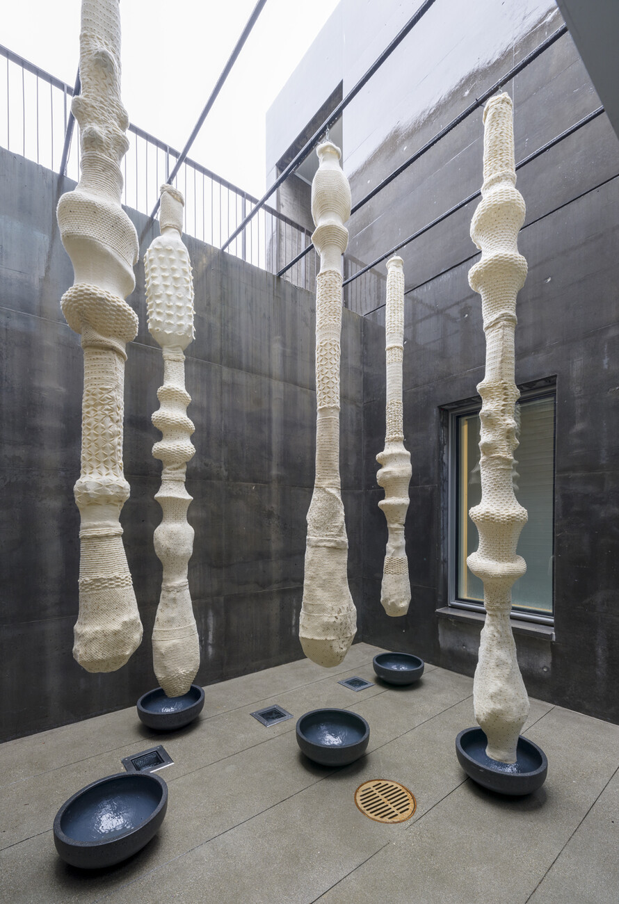 5 hanging sculptures