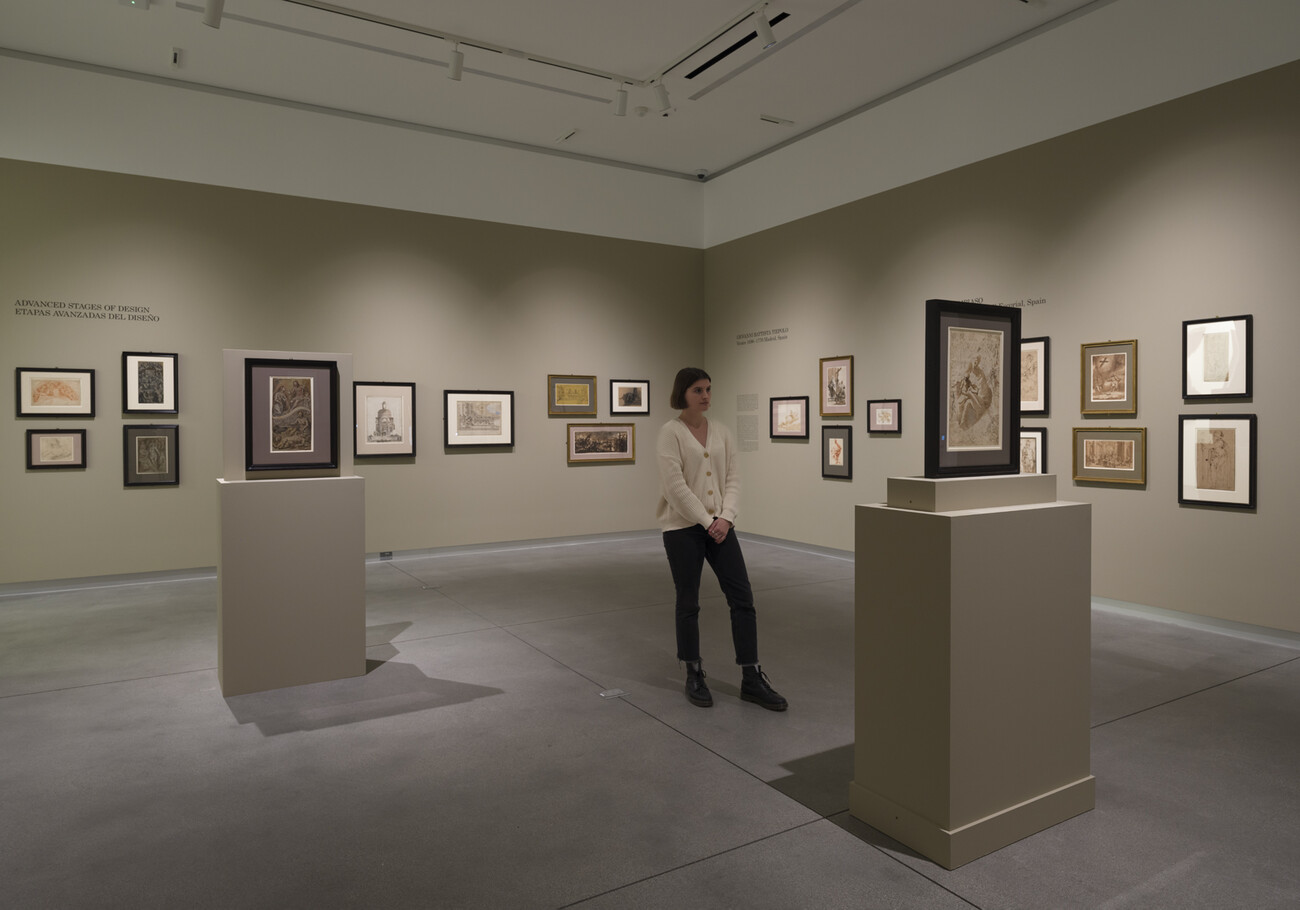 gallery with person