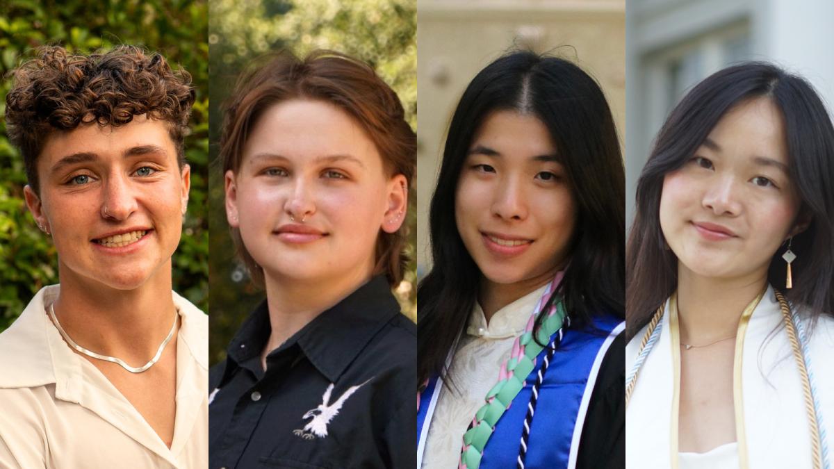 Arenaria Cramer ’26, Thomas Shaw ’26, Josephine Yip ’26 and Grace Zheng ’26 