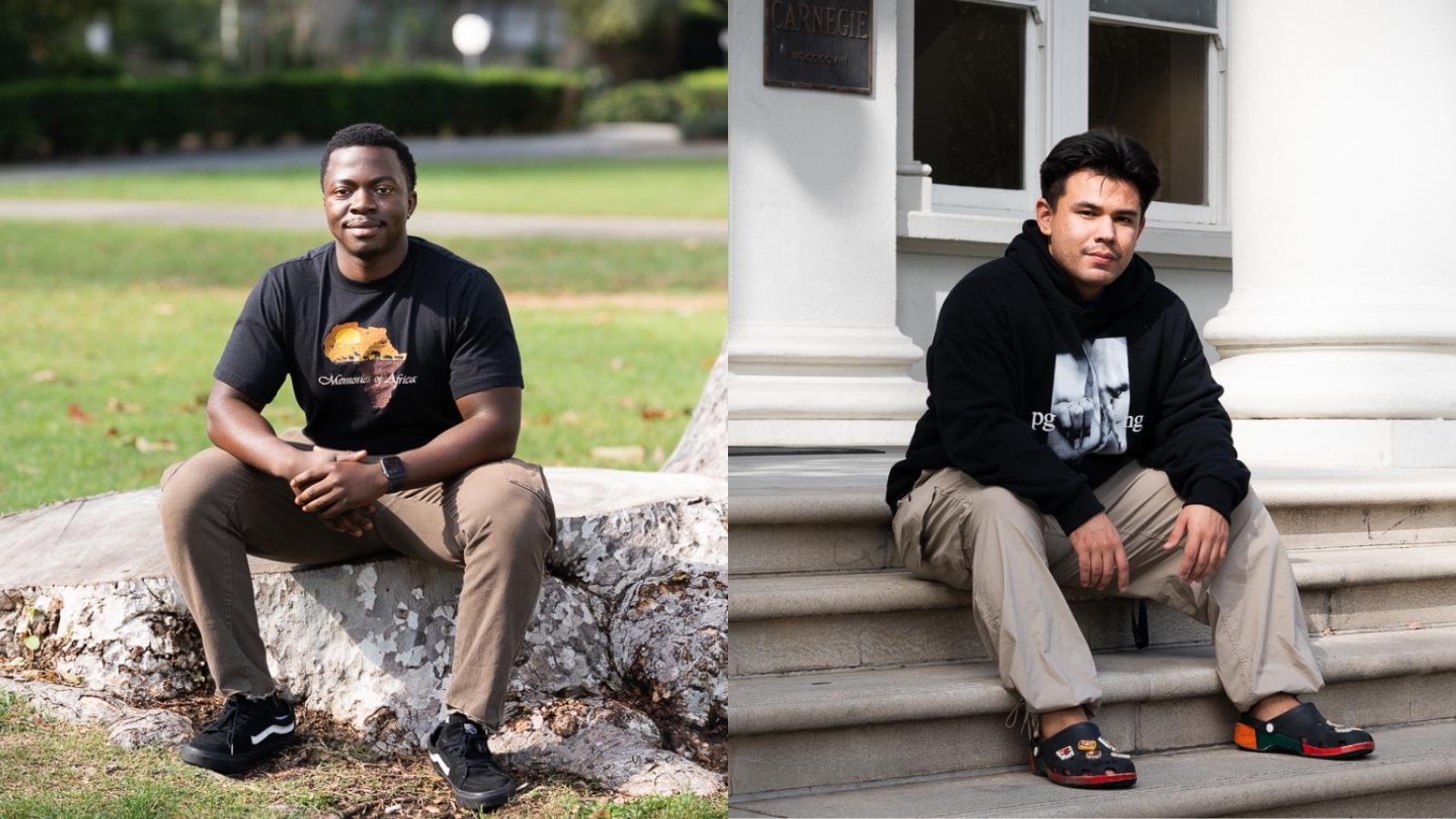 Trevor Bwanika and Andres Jacobo