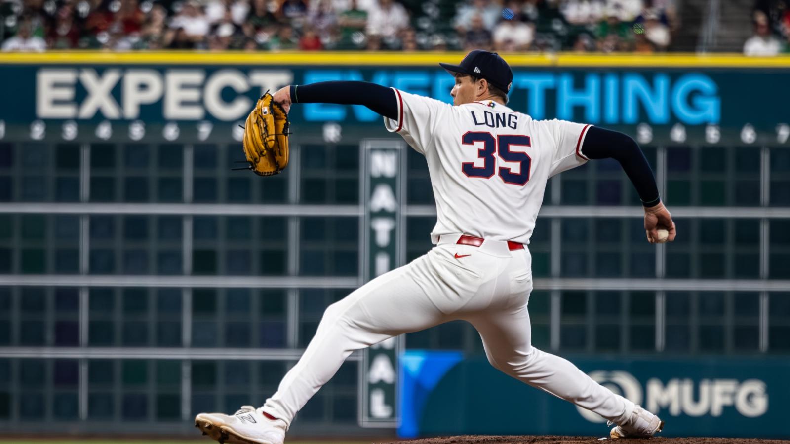 Ryan Long pitching