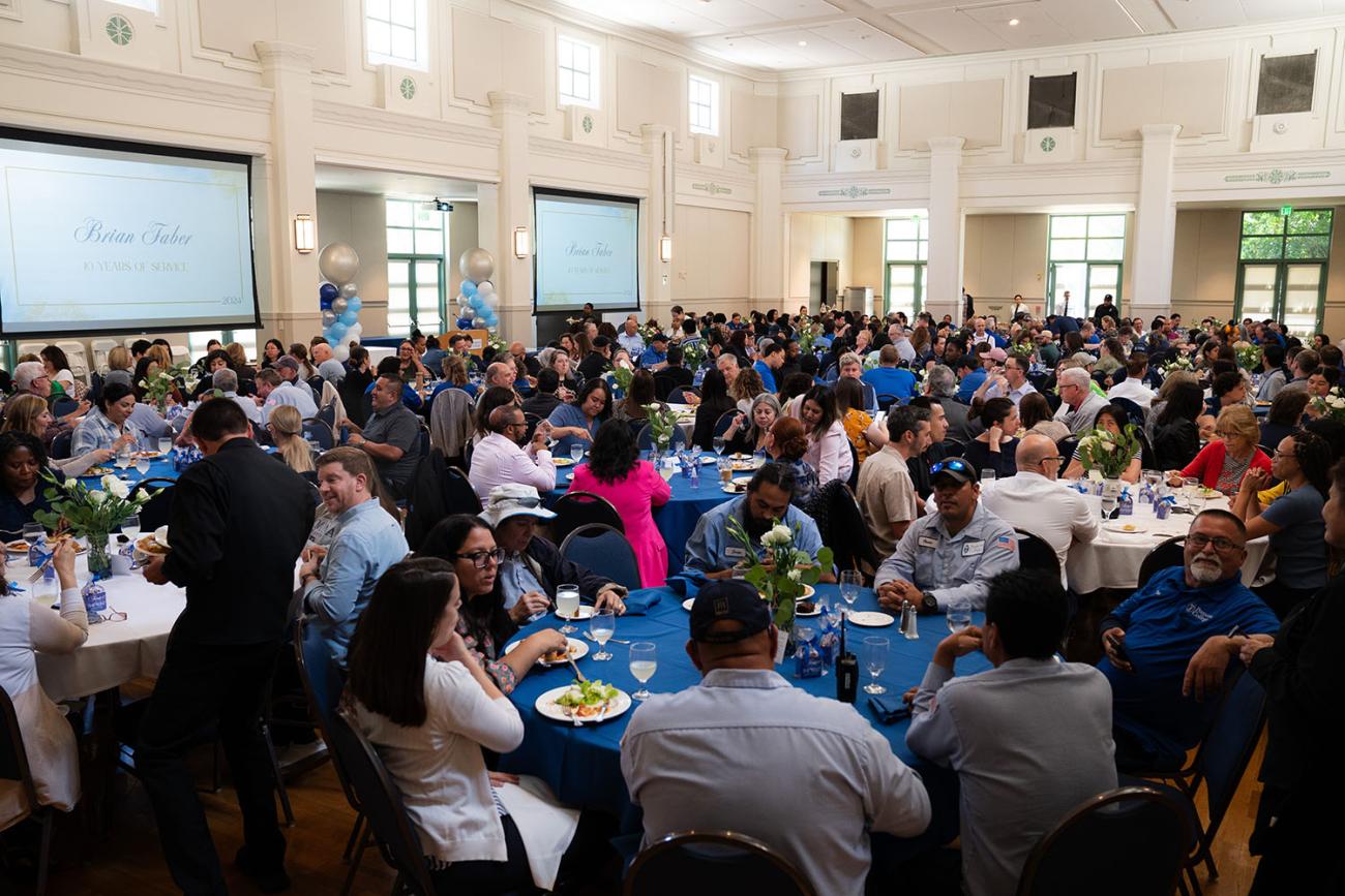 staff recognition in Edmunds Ballroom