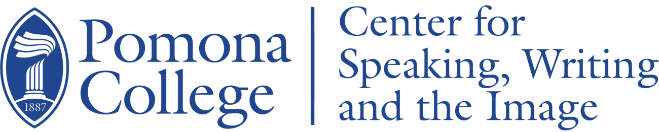 Pomona Center for Speaking, Writing, and the Image logo