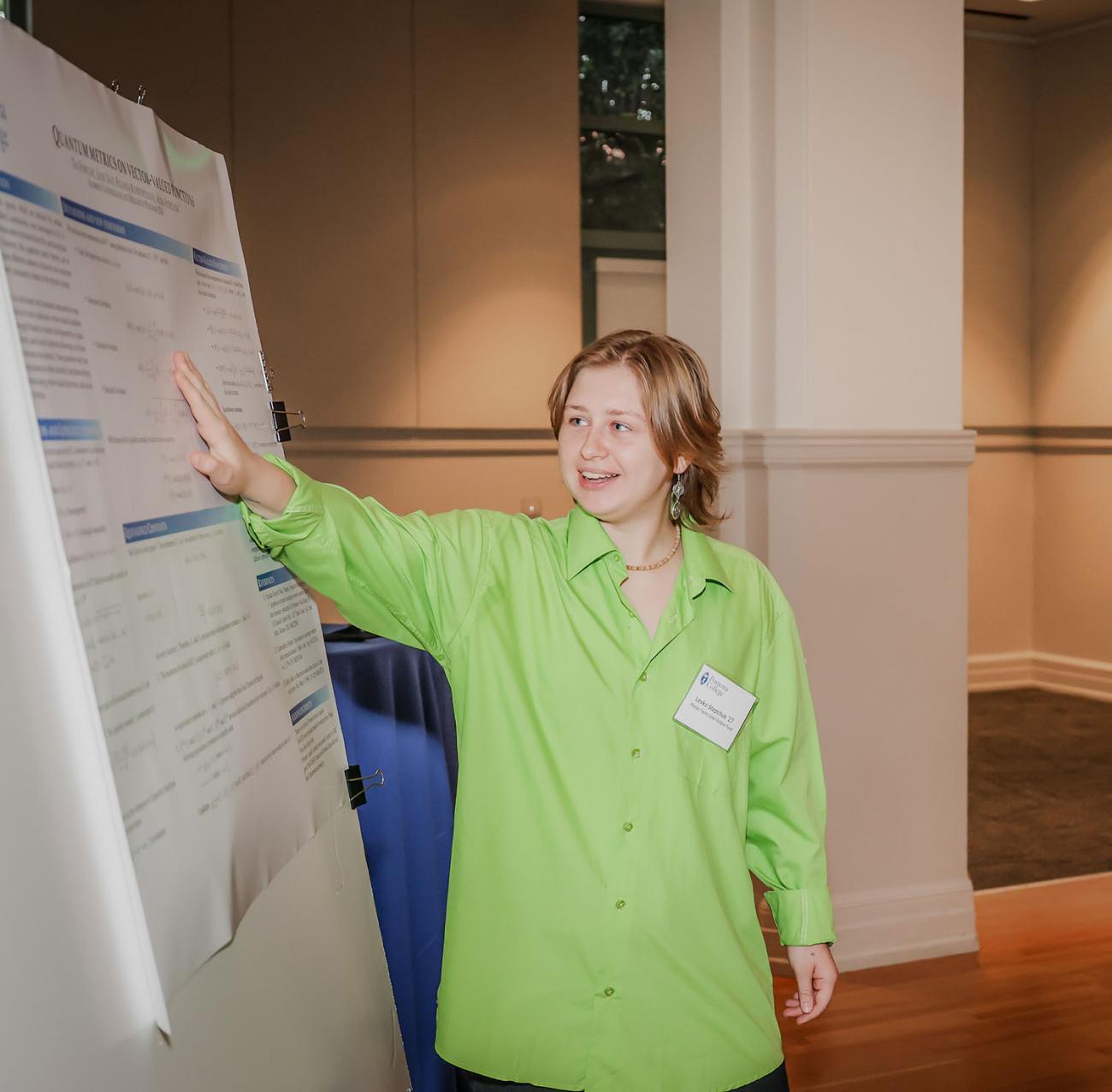 Levko Stepchuk ’27 at the ISE donor dinner