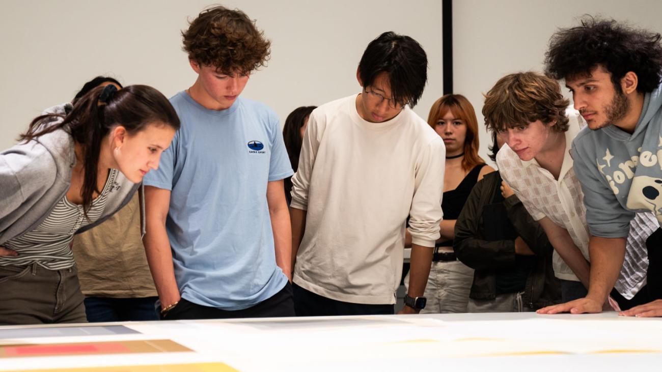 ID1 class in the Benton Museum of Art