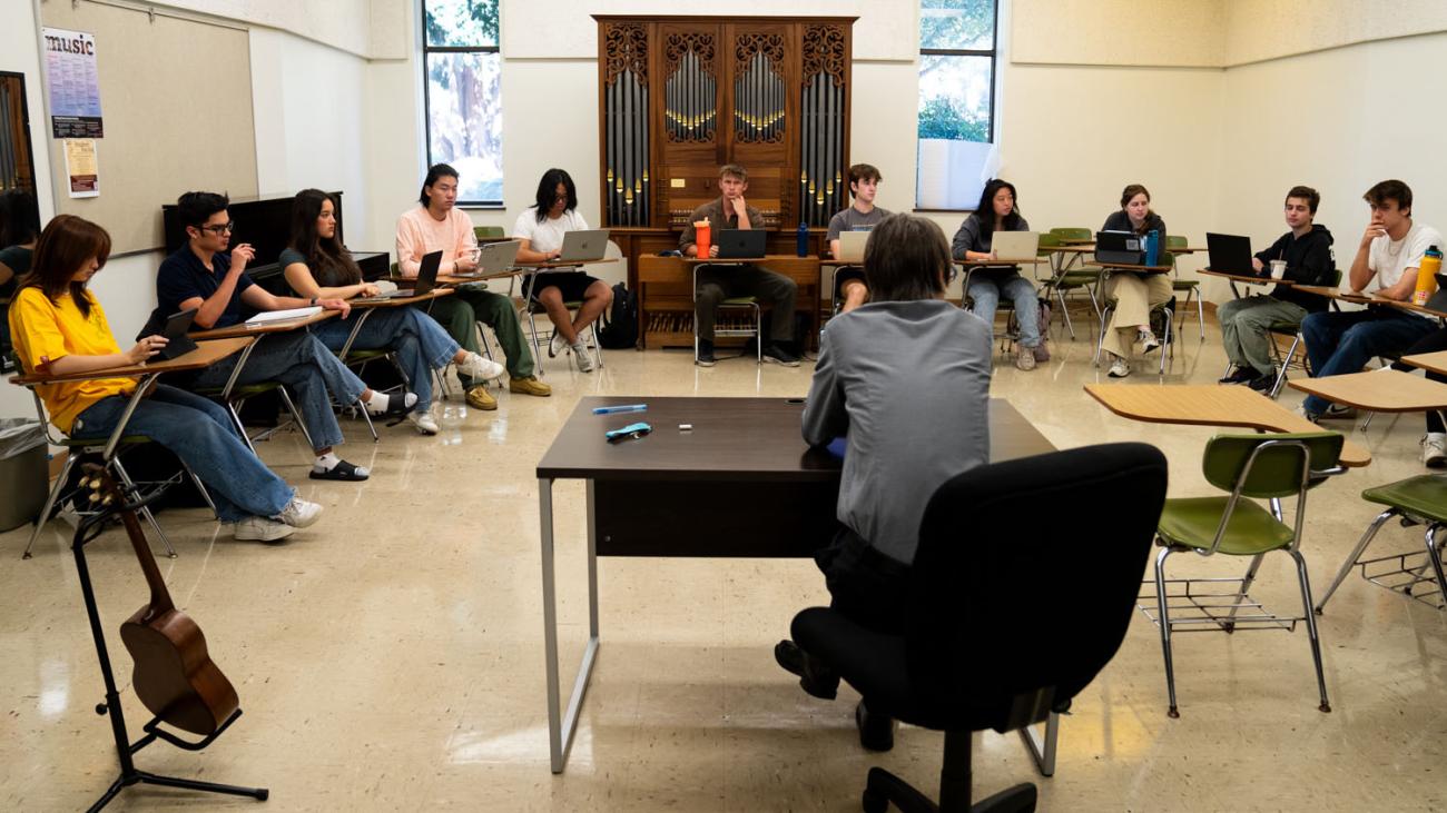 Prof. Joti Rockwell with his ID1 class
