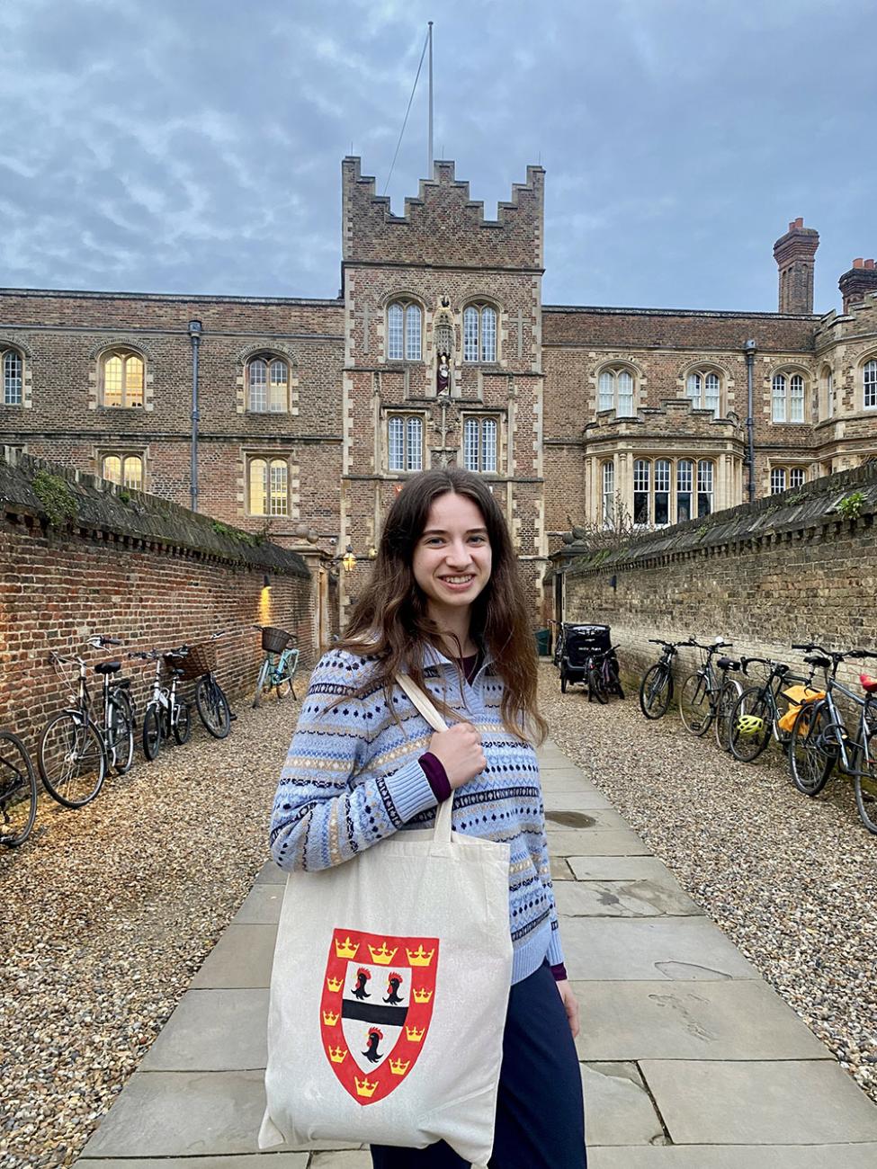 Emma Grace Howlett ’25 in Cambridge, England