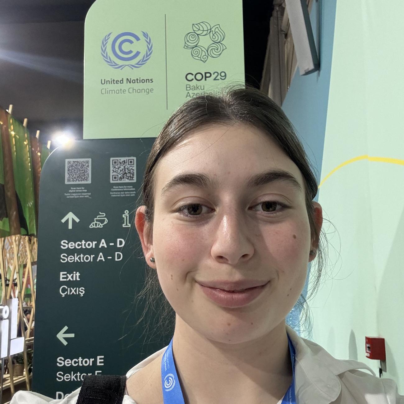 Sascha Weiss inside COP29 venue