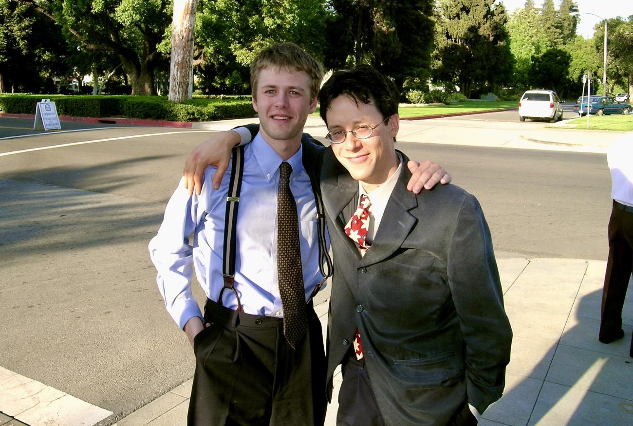 Mac Barnett and Paul Saint-Amour in a photo