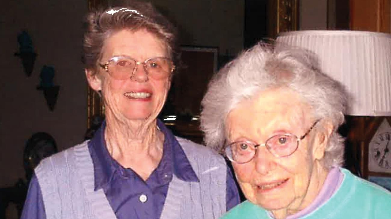 photo of sharon russell with her mother marie