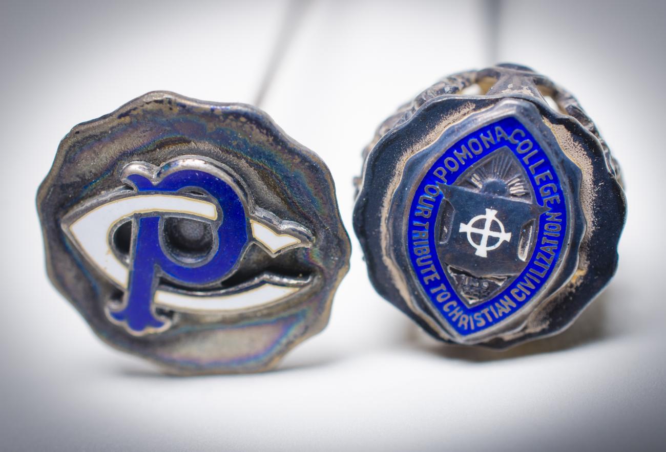 Pomona College hatpins circa 1910
