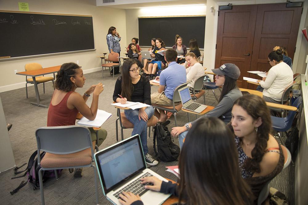 In class with Professor April Mayes